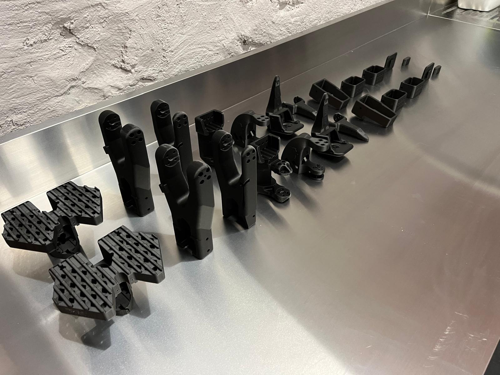 3D printed robot components